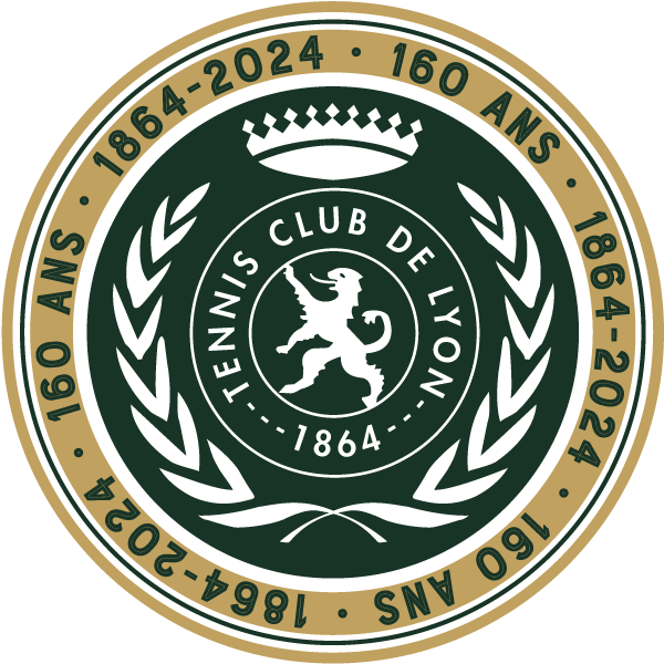 Logo du tennis club de lyon - 160 ans