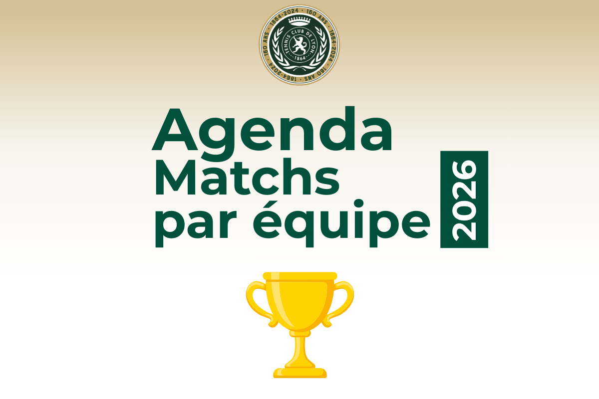 agenda des matchs par équipe 2026