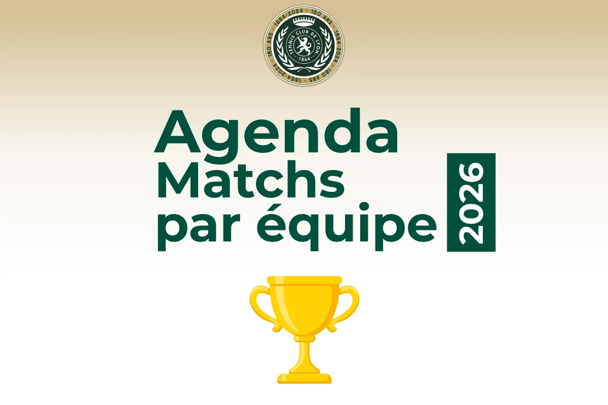 agenda/ résulats des matchs par équipe 2026