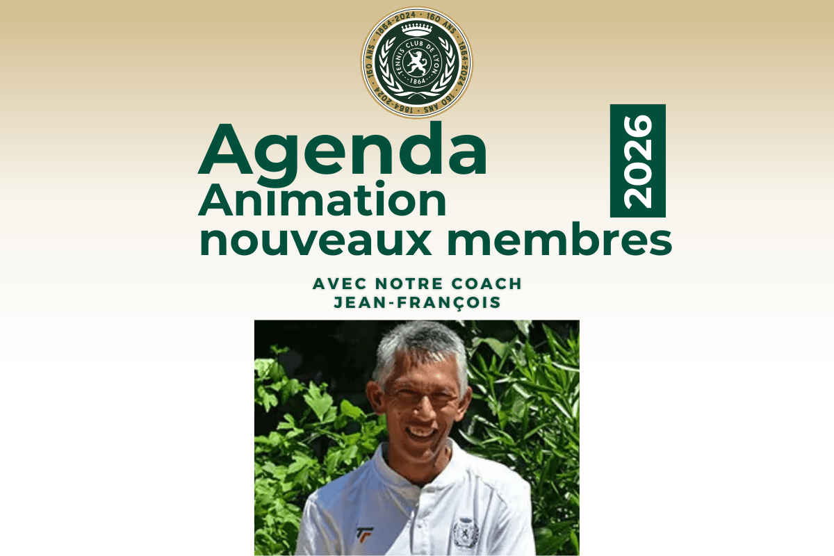 mardi 21 AVRIL : animation TENNIS – nouveaux membres – niveaux c et d