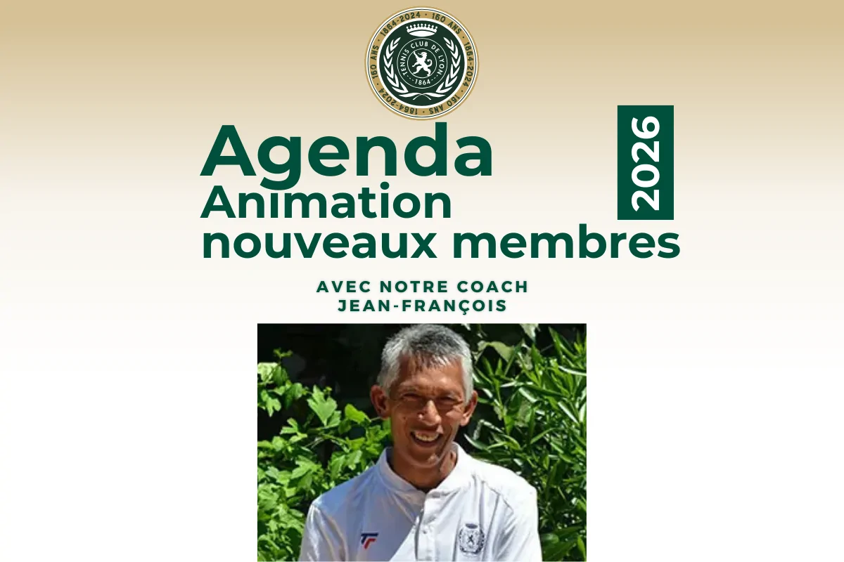 mardi 12 MAI : animation TENNIS – nouveaux membres – niveaux c et d