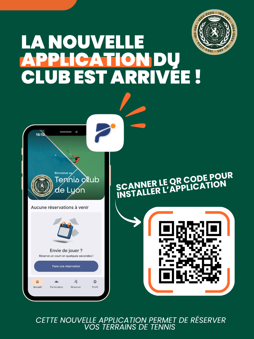Nouvelles application de reservation : premier service